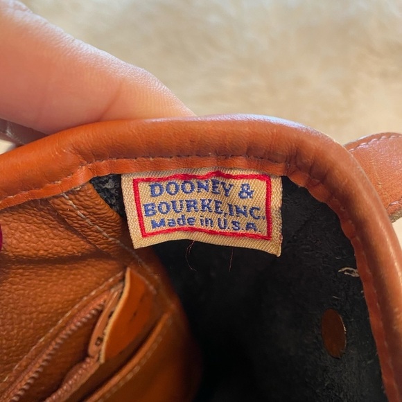 Vintage Dooney & Bourke Calvary Spectator Pebbled Leather Crossbody Bag - Picture 11 of 16